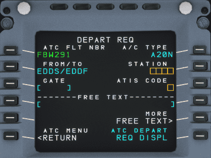DCL DEPART REQ