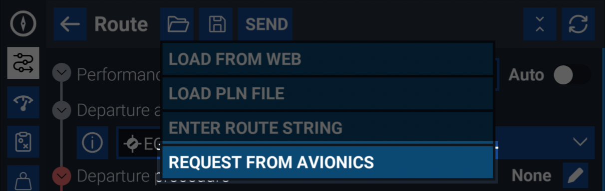 Request from Avionics Option Request from Avionics Option