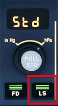 LS button on glareshield LS button on glareshield